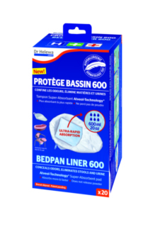 DR HELEWA BOLSA PROTECTORA DE LAVABO HIPOALERGÉNICO CON PAD ABSORBENTE 600ML (X20)