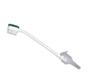 MOUTH CARE RESUSCITATION-ICU TWO-SIDED TOOTHBRUSH: BRUSH AND VACUUM STOP FOAM INDIVIDUAL SACHET-DISTRIBOX OF 25