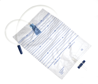 COLLECTEUR URINE NON STERILE 2 LITRES VALVE ANTIRETOUR ROBINET DE VIDANGE