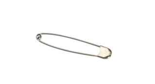 IMPERDIBLE ESTÉRIL ACERO NIQUELADO N°3 LONGITUD 44 MM CAJA DE 100