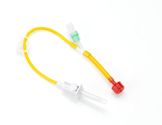 ONCOLOGY 1-WAY ADMINISTRATION LINE PVC DEHP-FREE PHOTOPROTECTION WITH CHECK VALVE AND STOPPER