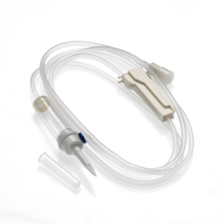 GOTERO 1 VIA ESTERIL PVC GRAVITY5.5 SIN DEHP NI BPA 3X4 , 1 LUER LOCK MOVIL FILTRO PURGA 160 CM