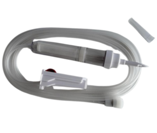 TRANSFUSEUR 1 VOIE STERILE SANS DEHP SANS BPA SANS PRISE D'AIR LUER LOCK MOBILE, 3x4,1MM  